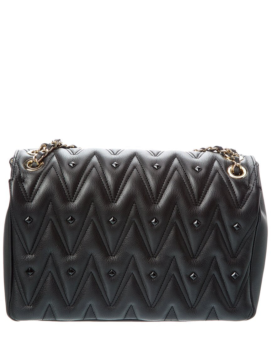 Valentino By Mario Valentino Posh Diamond Leather Shoulder Bag