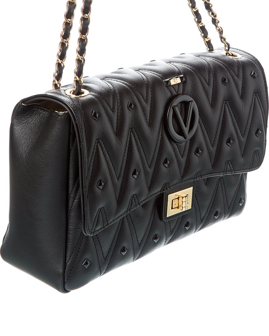 Valentino By Mario Valentino Posh Diamond Leather Shoulder Bag