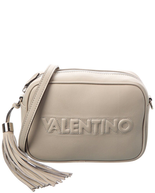 Valentino By Mario Valentino Mia Embossed Leather Crossbody ONE SIZE Grey Multi
