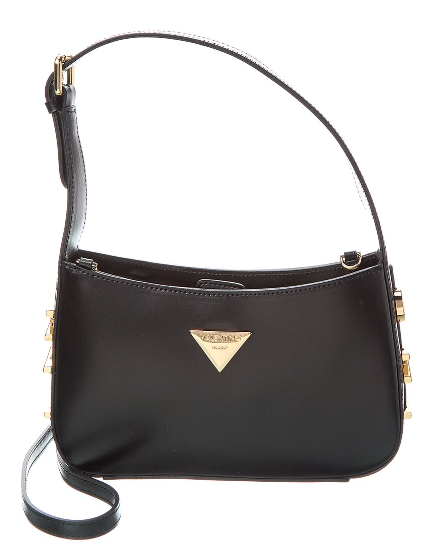 Valentino By Mario Valentino Kai Valent Leather Crossbody ONE SIZE Black