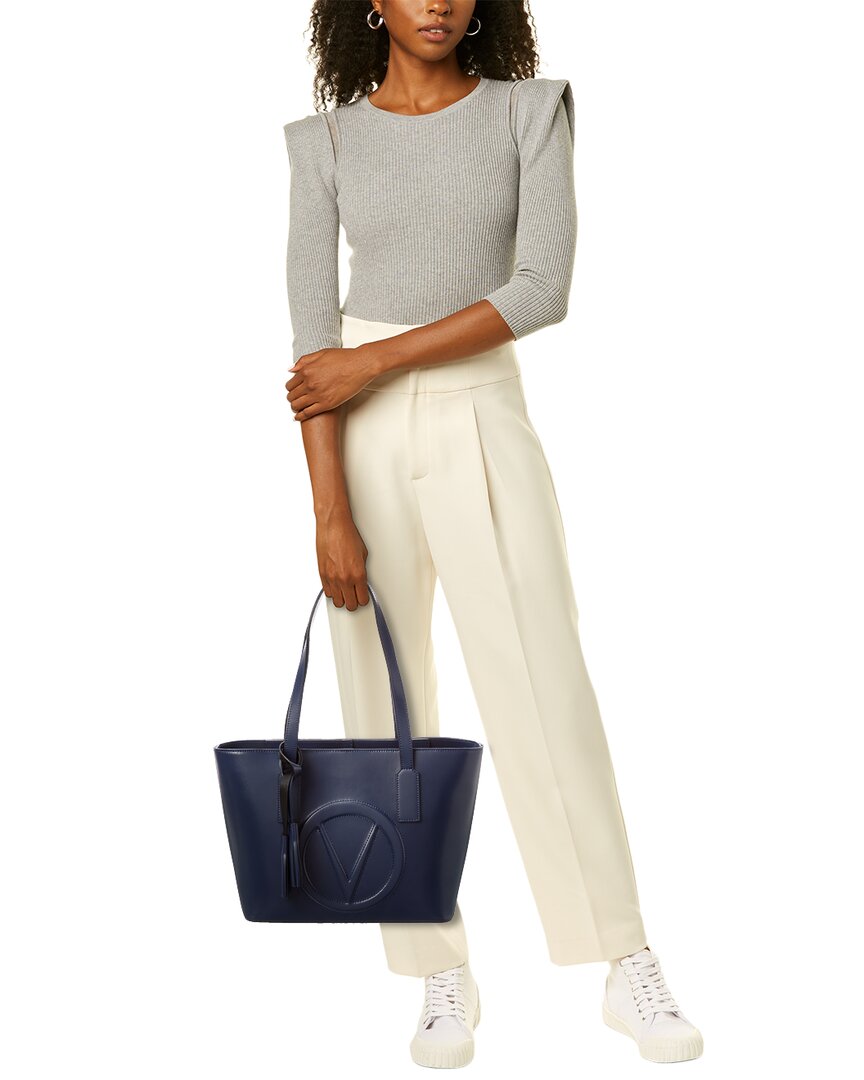 Valentino By Mario Valentino Prince Broderie Leather Tote