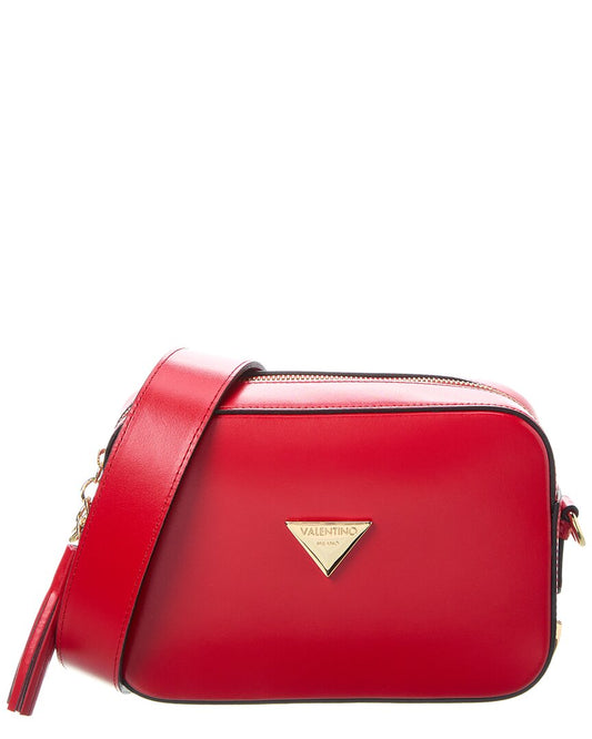 Valentino By Mario Valentino Babette Valent Leather Crossbody ONE SIZE Red