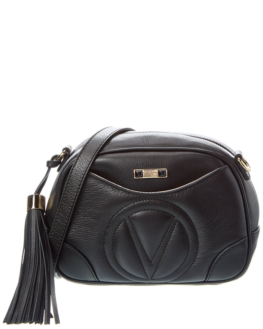 Valentino By Mario Valentino Dalit Signature Leather Crossbody ONE SIZE Black