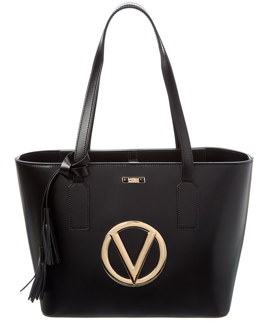 Valentino By Mario Valentino Prince Forever Leather Tote ONE SIZE Black