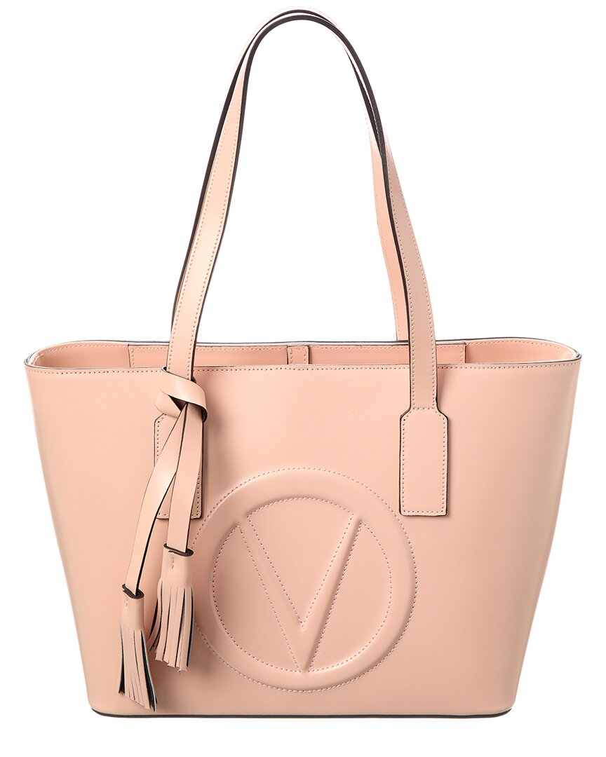 Valentino By Mario Valentino Prince Broderie Leather Tote ONE SIZE Pink