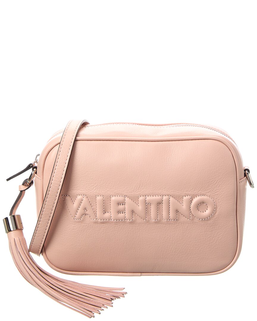 Valentino By Mario Valentino Mia Embossed Leather Crossbody ONE SIZE Pink