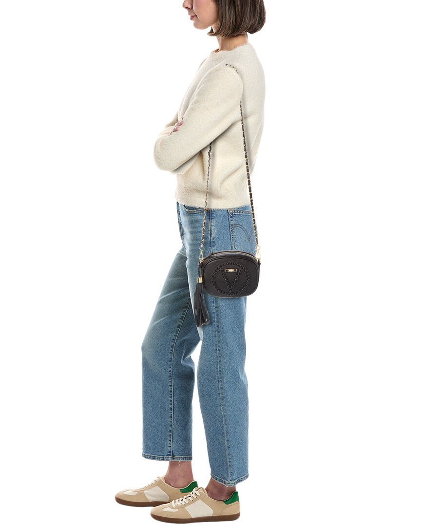 Valentino By Mario Valentino Nina Rock Leather Crossbody