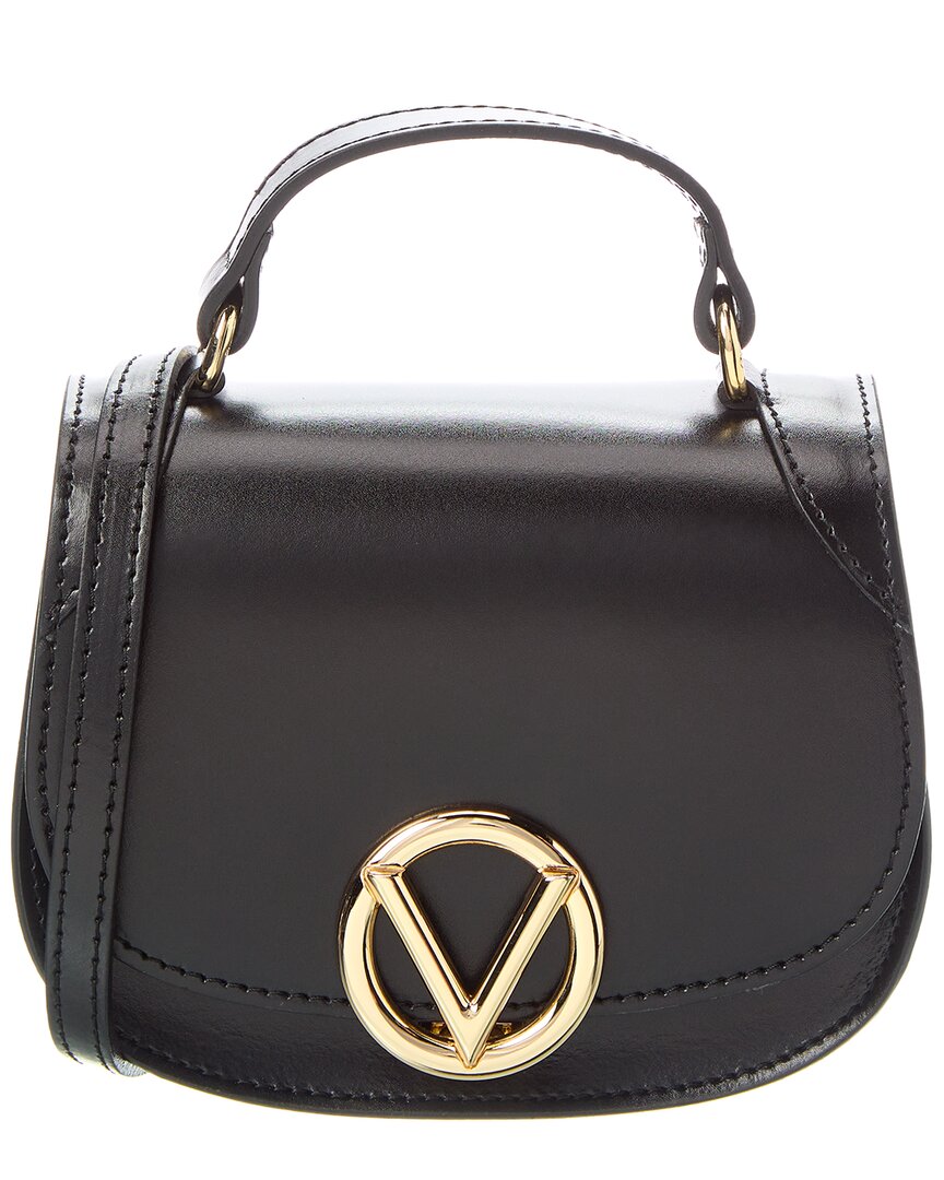 Valentino By Mario Valentino Dionne Retro Leather Shoulder Bag ONE SIZE Black