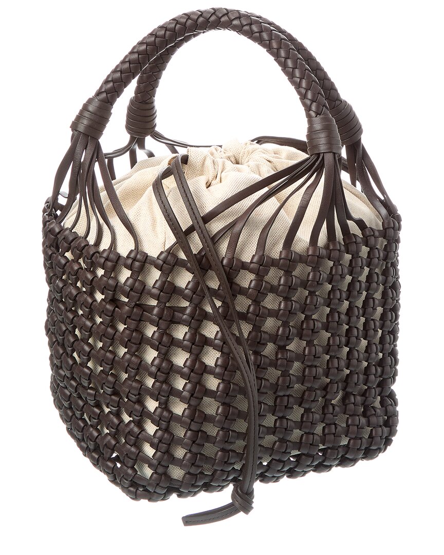 Bottega Veneta Medium Leather Tote ONE SIZE Brown Multi