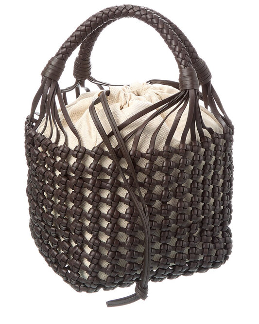 Bottega Veneta Medium Leather Tote ONE SIZE Brown Multi