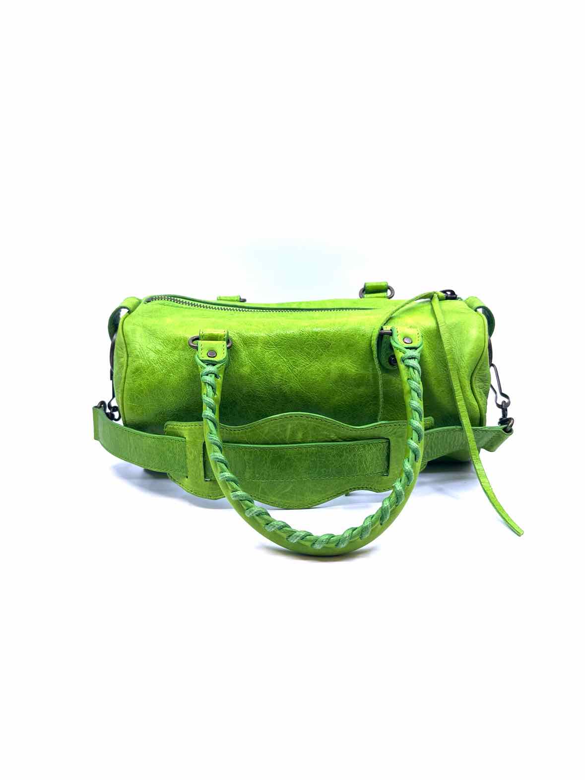 BALENCIAGA Green Leather Handbag