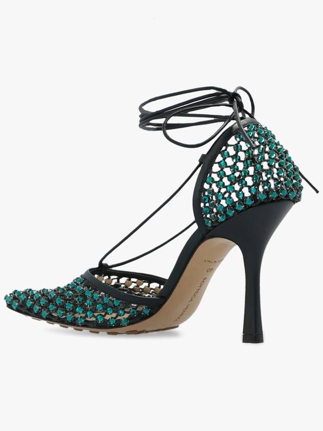 Bottega Veneta embellished stretch sandal heels