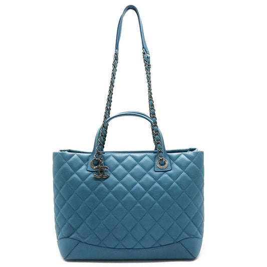 Chanel Matelasse Coco Mark Leather Tote Bag