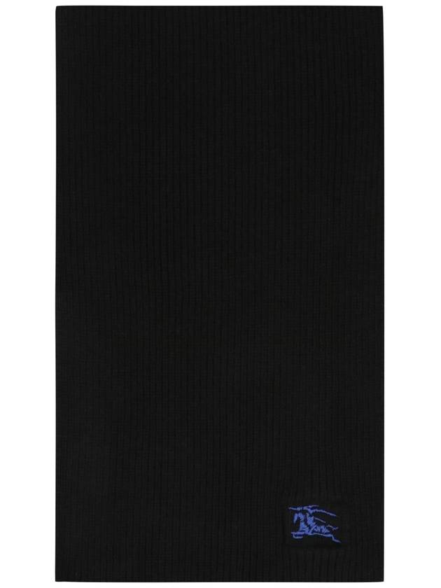 Burberry EKD Rib Cashmere Scarf Black