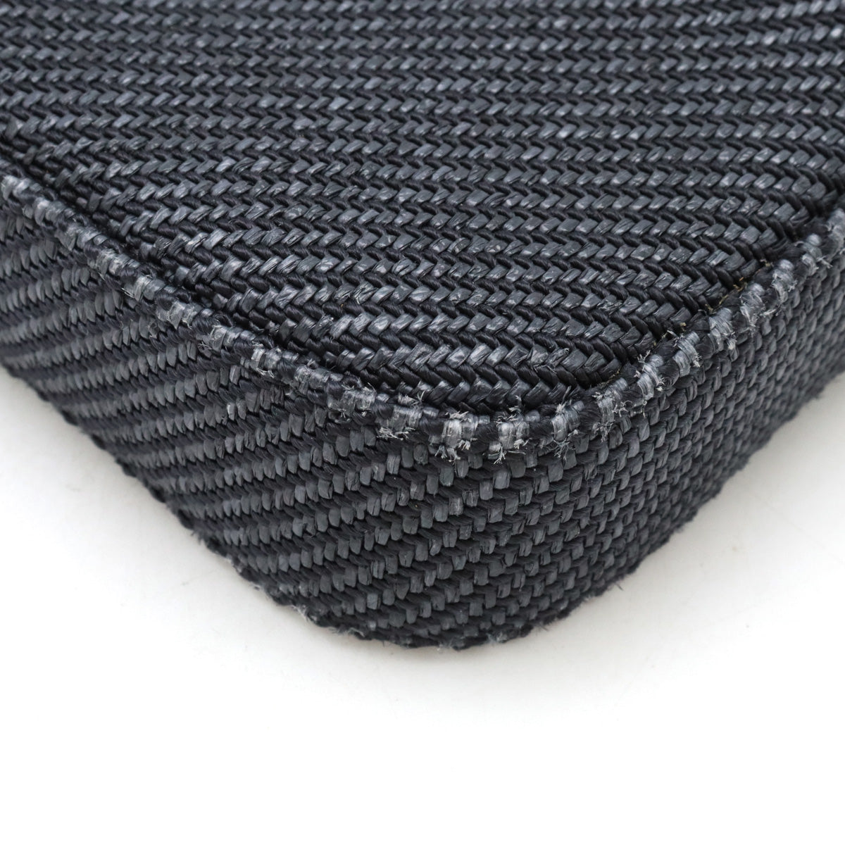 Chanel Canvas Leather Chain Wallet Navy