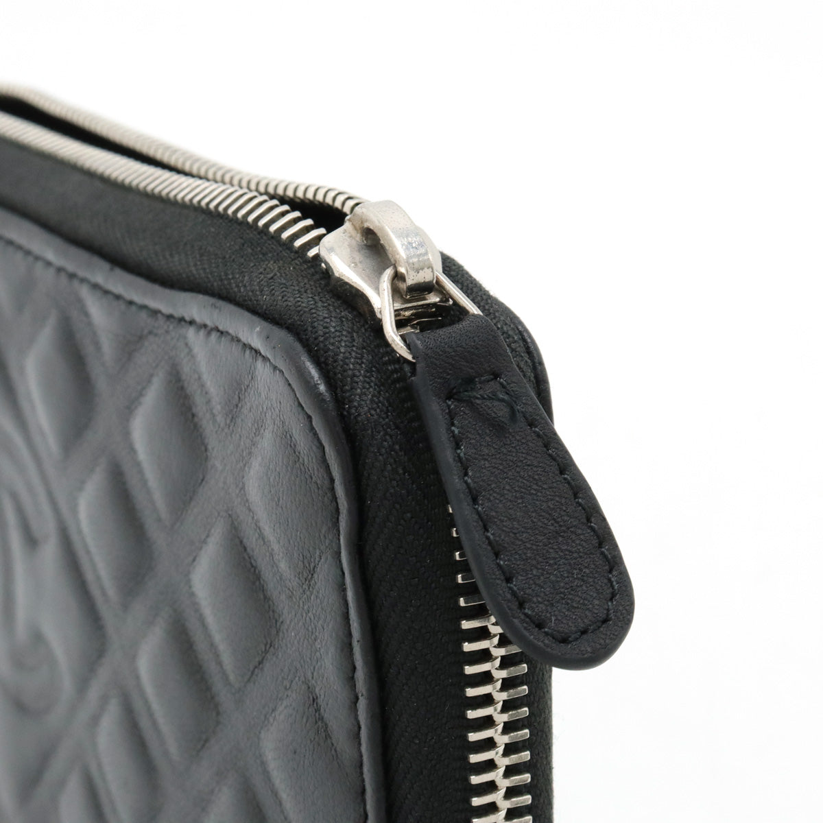 Chanel Leather Diamond Stitch Long Wallet