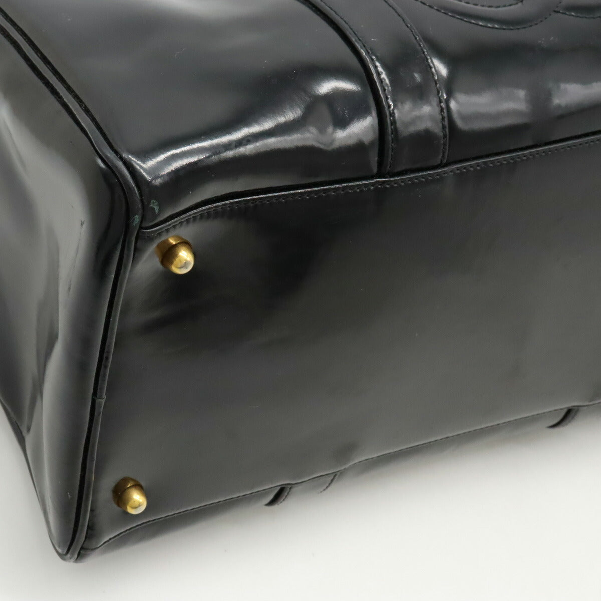 Chanel Coco Mark Patent Leather Handbag