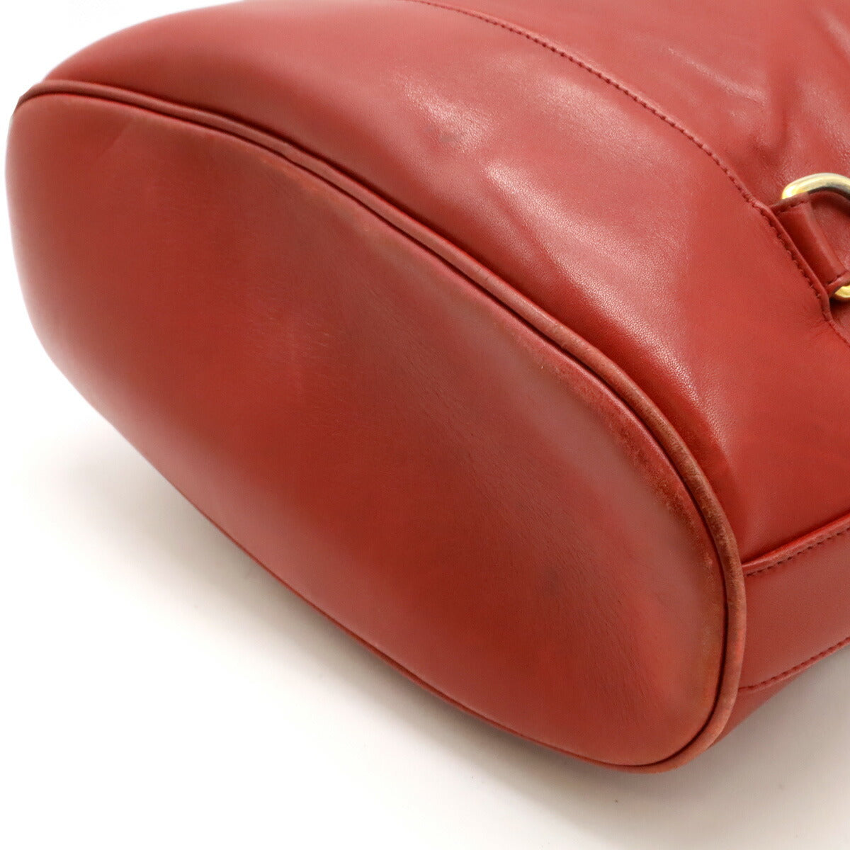 Chanel Leather Coco Mark Shoulder Bag Red