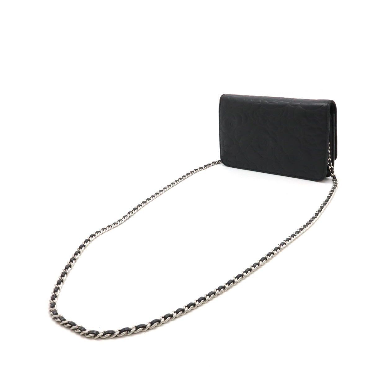 Chanel Camellia Lambskin Chain Wallet Shoulder Bag A47421