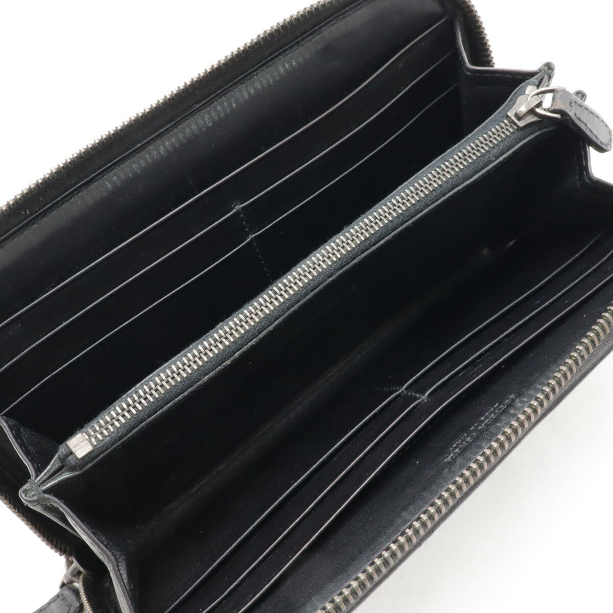 Bottega Veneta Intrecciato Leather Zip Wallet Black