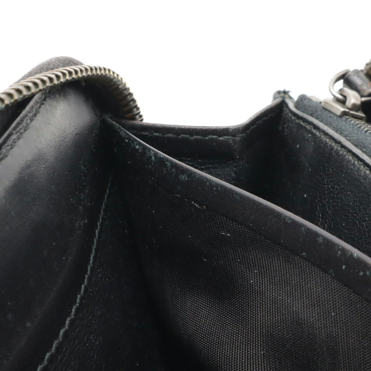 Bottega Veneta Intrecciato Leather Zip Wallet Black