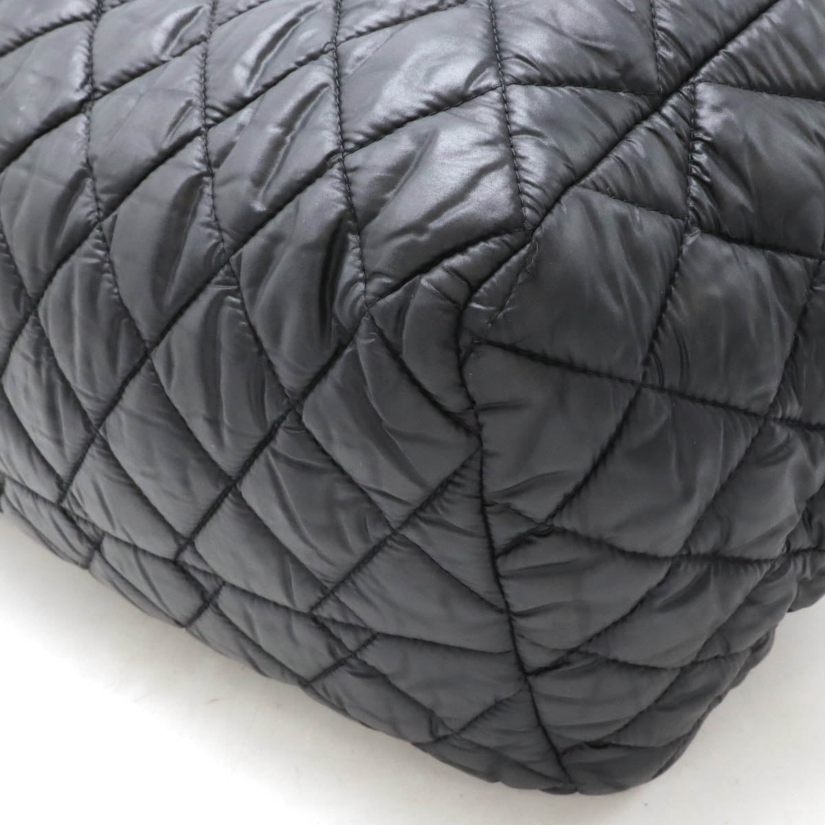 Chanel Coco Cocoon Quilted Tote Bag Black