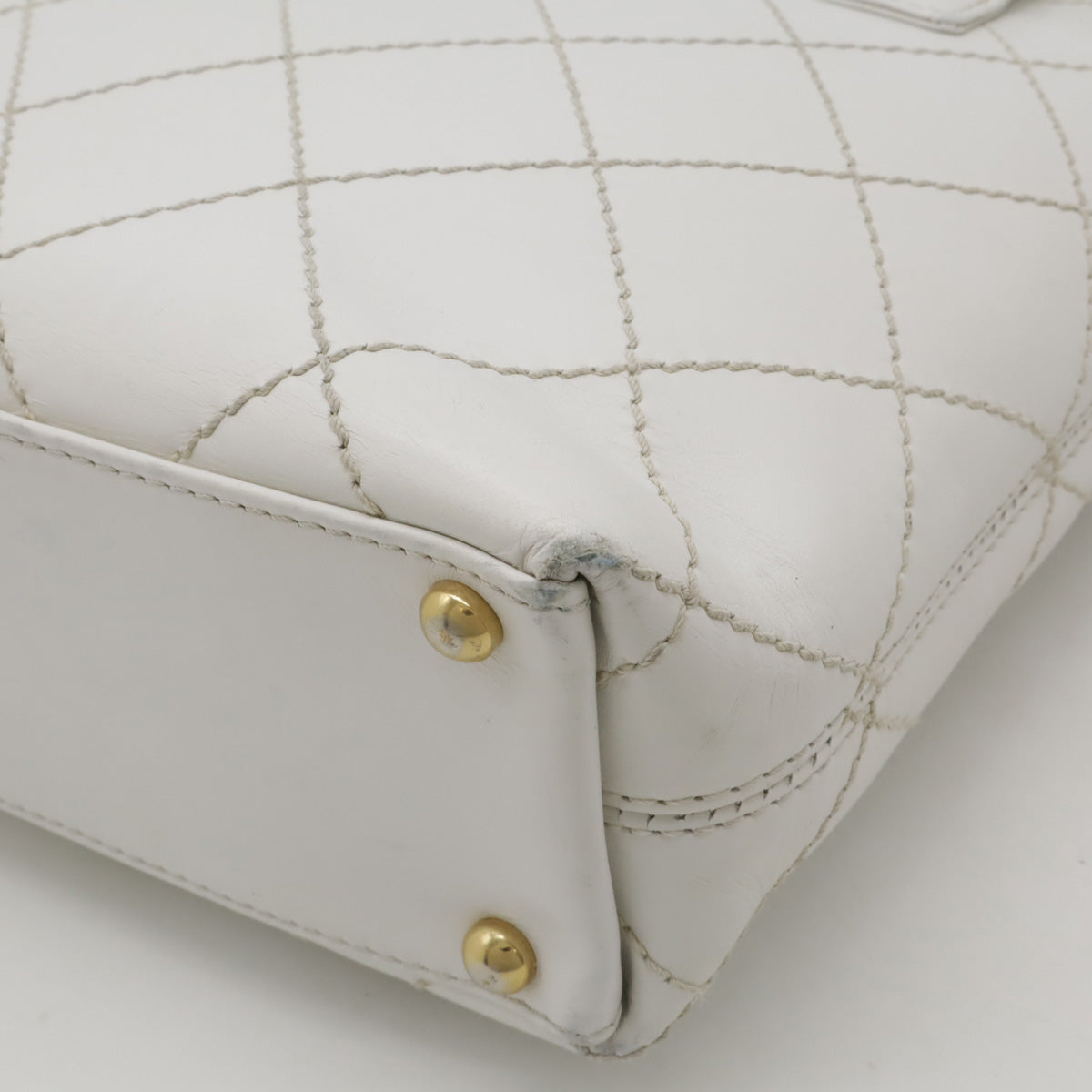 Chanel Wild Stitch Coco Mark Leather Tote Bag