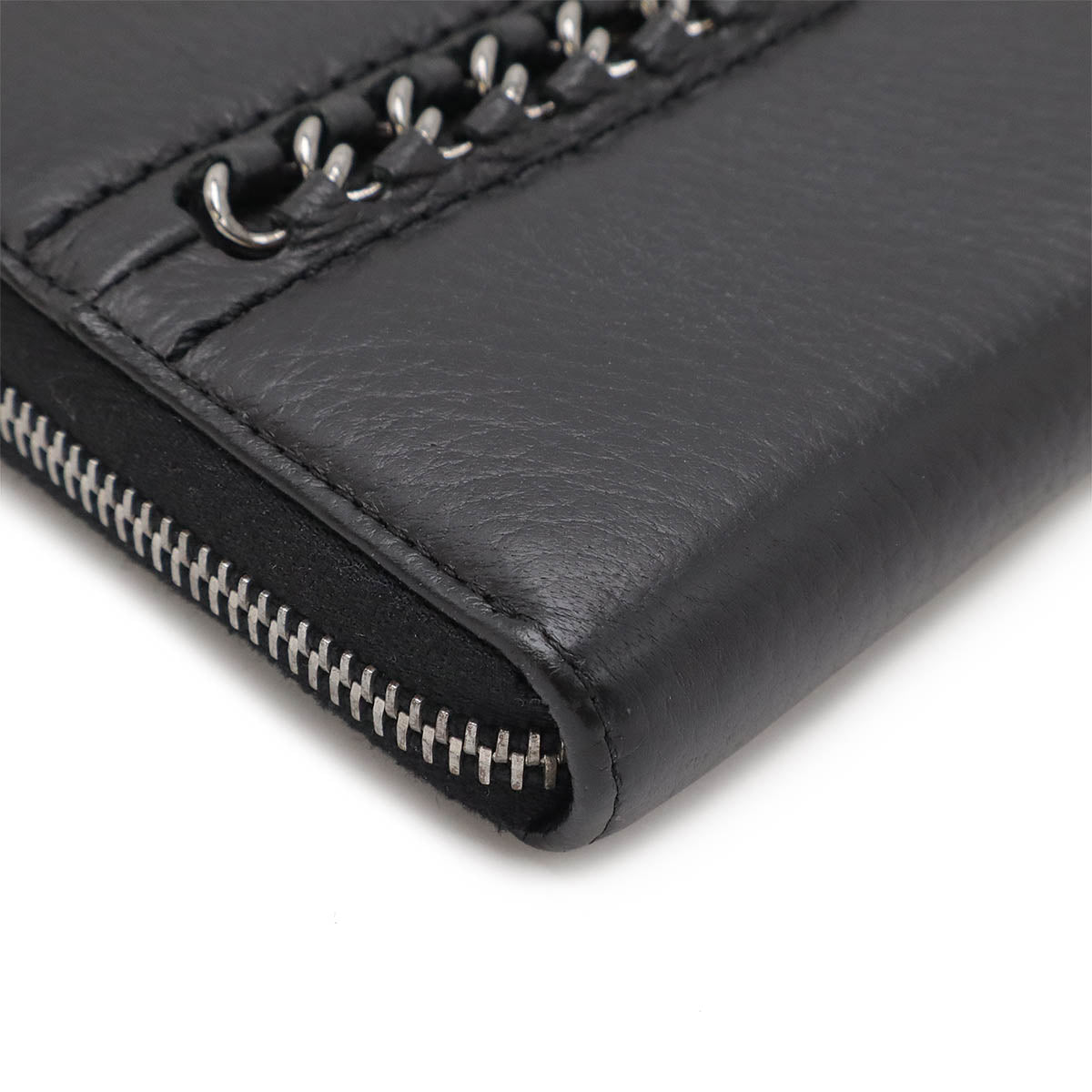 Chanel Leather Luxury Line Coco Mark Zip-Around Long Wallet