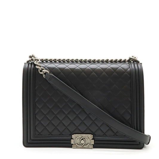 Chanel Boy Matelasse Leather Shoulder Bag