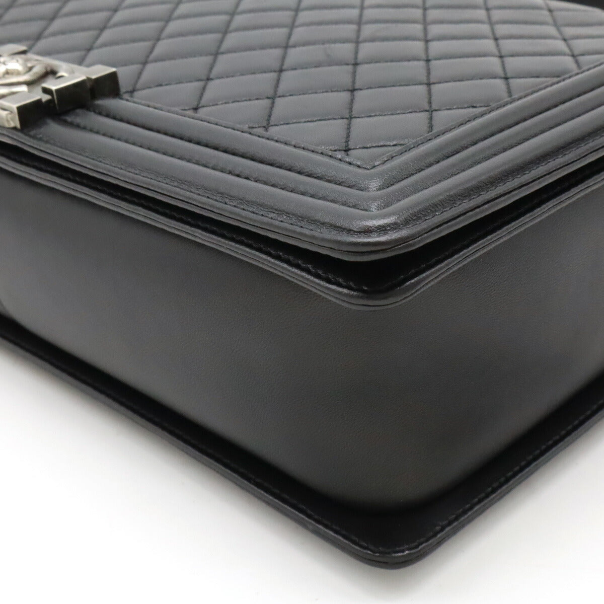 Chanel Boy Matelasse Leather Shoulder Bag