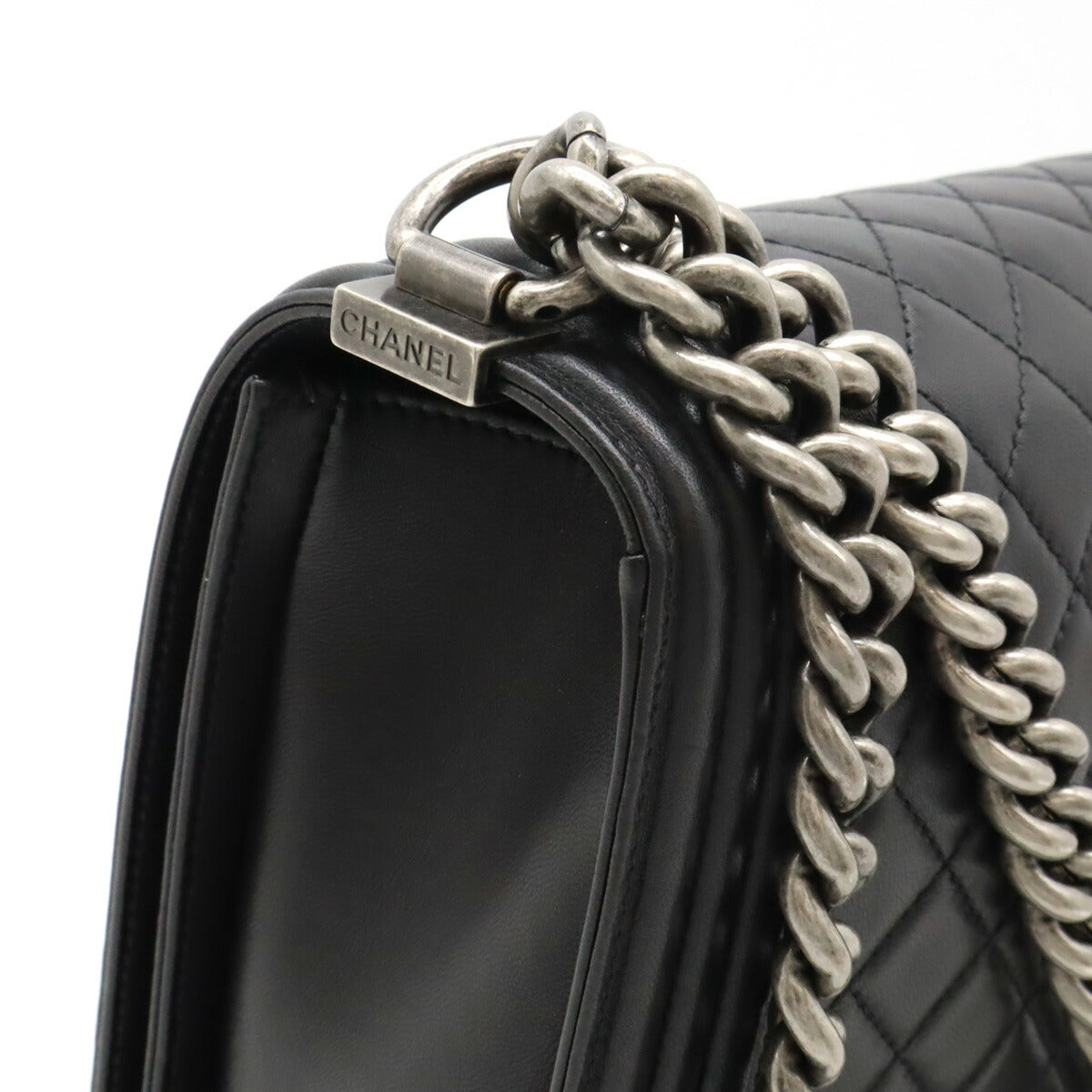 Chanel Boy Matelasse Leather Shoulder Bag