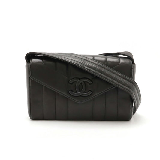 Chanel Leather Mademoiselle Coco Mark Shoulder Bag