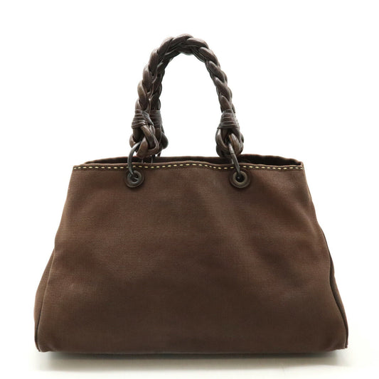 Bottega Veneta Canvas Leather Tote Bag