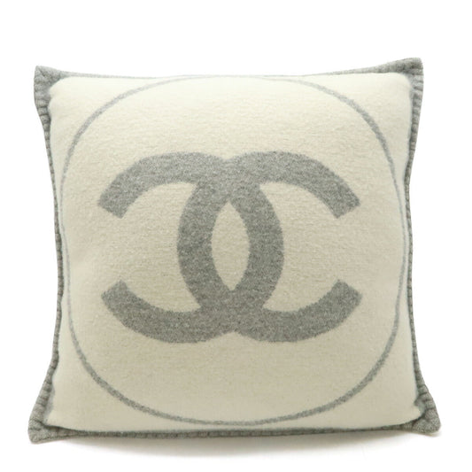 Chanel CC Logo Wool Cashmere Cushion