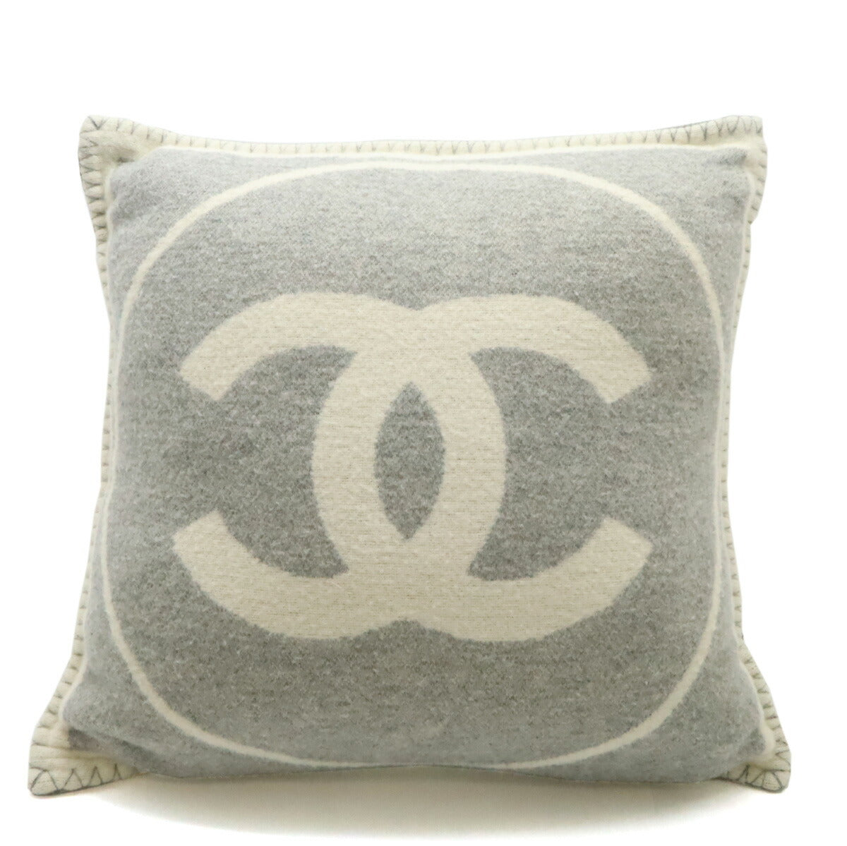 Chanel CC Logo Wool Cashmere Cushion