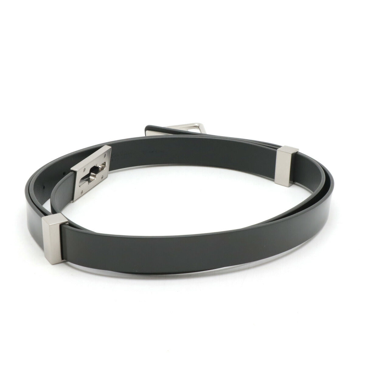 Bottega Veneta Enamel Leather Triangle Belt