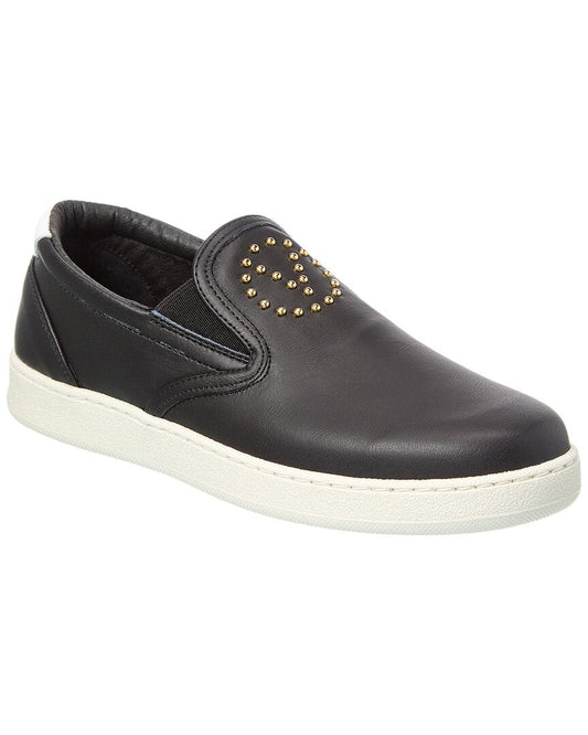 Valentino By Mario Valentino Shira Leather Slip-On Sneaker Black