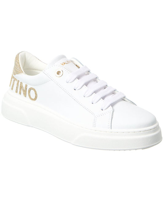 Valentino By Mario Valentino Alice Leather Sneaker White
