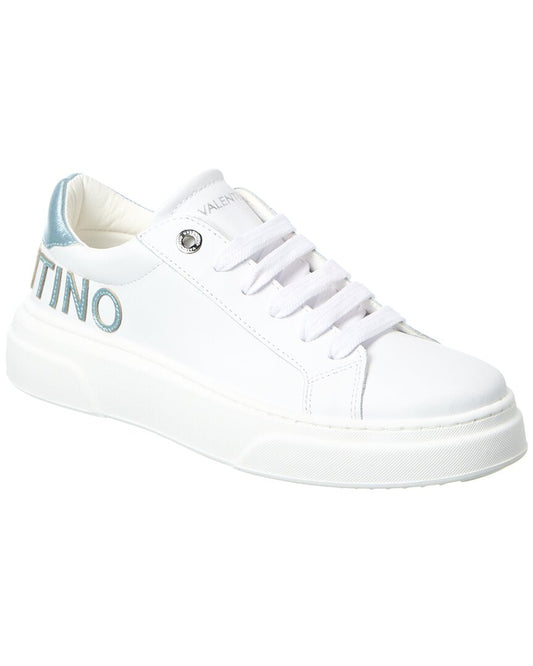 Valentino By Mario Valentino Alice Leather Sneaker White