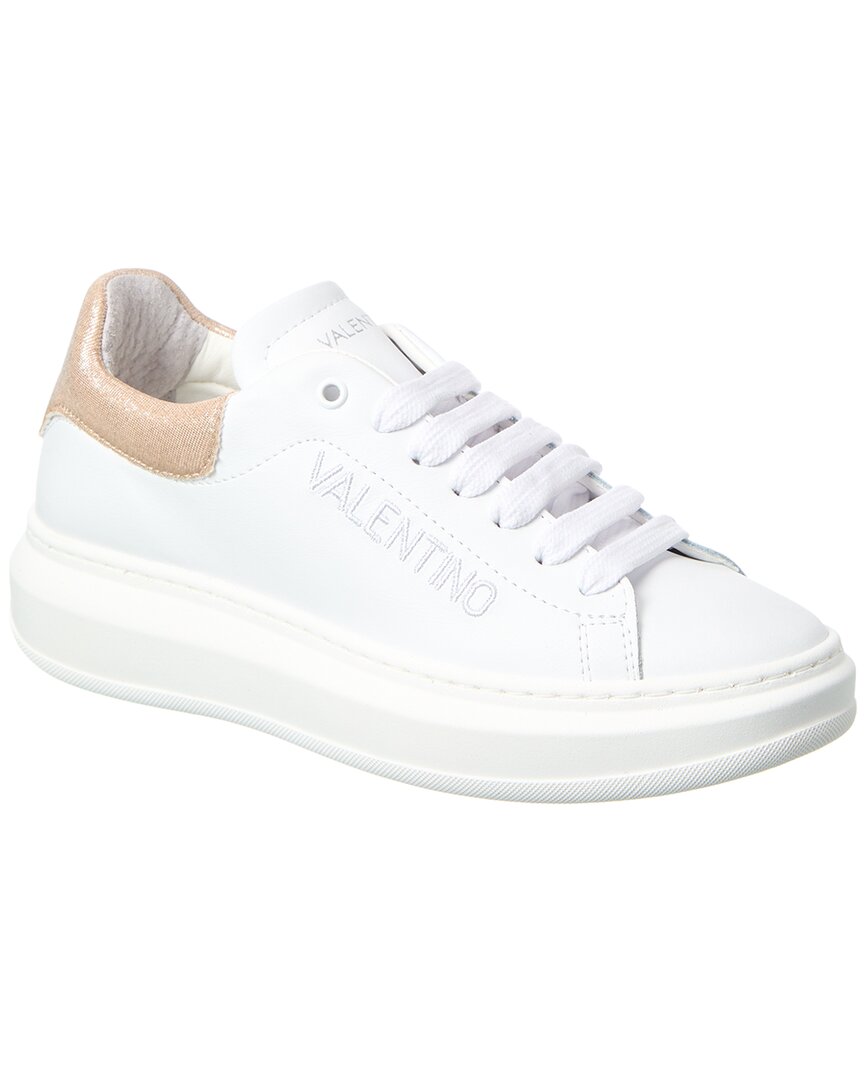 Valentino By Mario Valentino Fresia Bright Leather Sneaker White