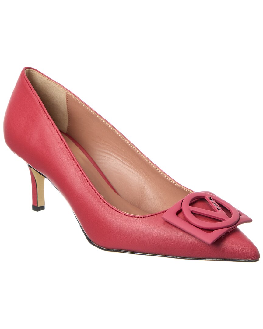 Valentino By Mario Valentino Doria Leather Pump Red