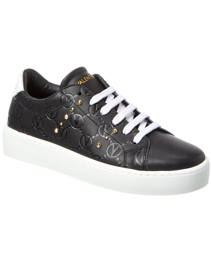 Valentino By Mario Valentino Floriana Leather Sneaker Black
