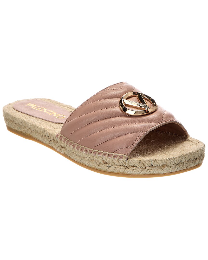 Valentino By Mario Valentino Clavel Leather Espadrille Sandal Pink