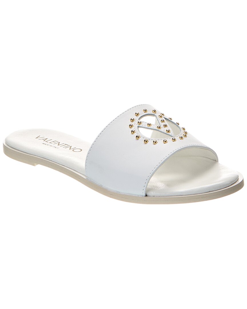 Valentino By Mario Valentino Bucola Leather Sandal White