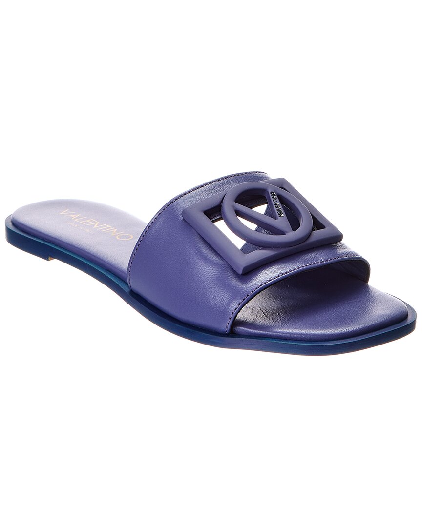 Valentino By Mario Valentino Amira Leather Sandal Purple