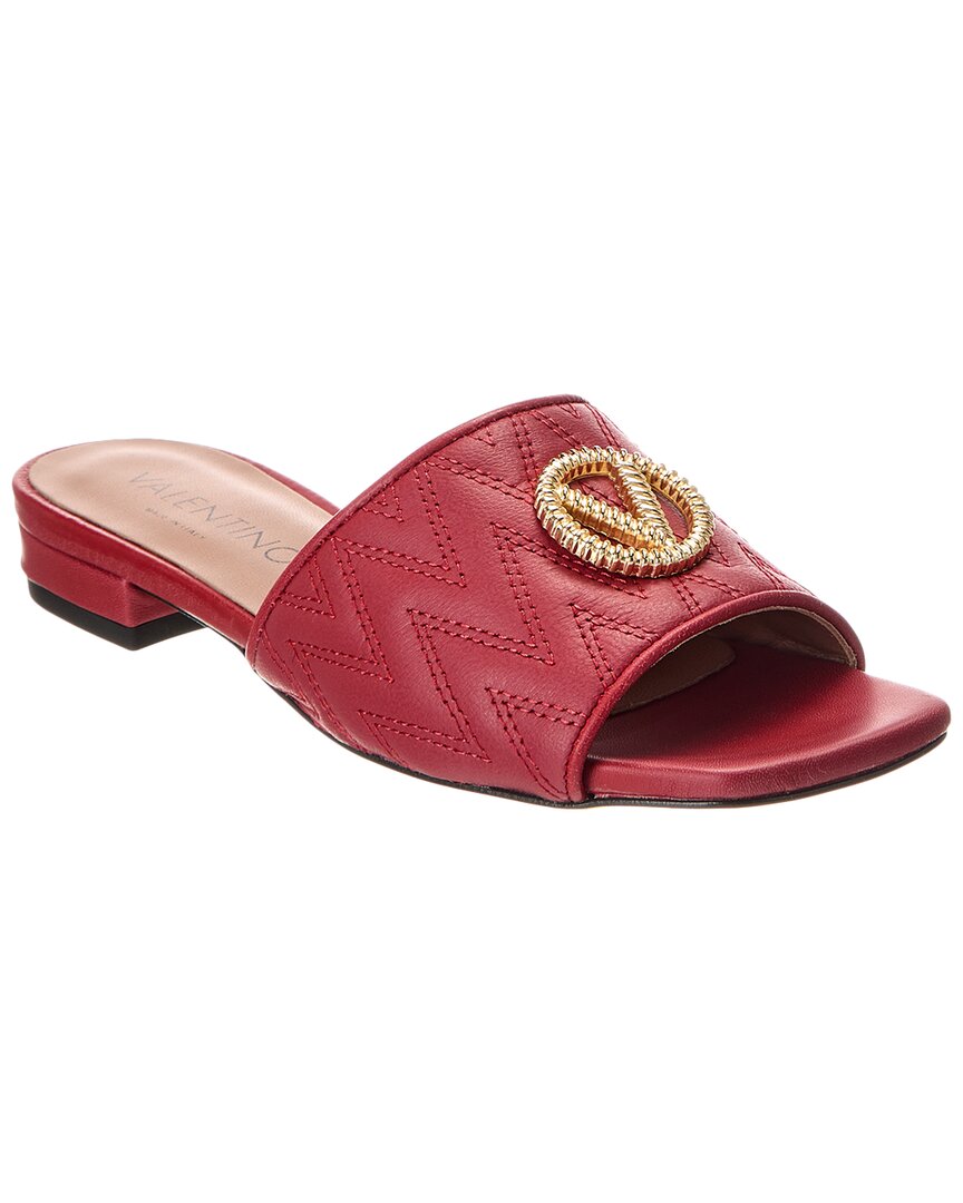 Valentino By Mario Valentino Afrodite Leather Sandal Red