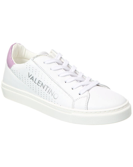 Valentino By Mario Valentino Kara Leather Sneaker White