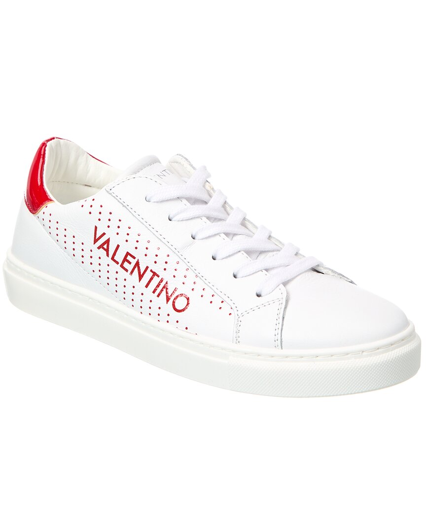 Valentino By Mario Valentino Kara Leather Sneaker White