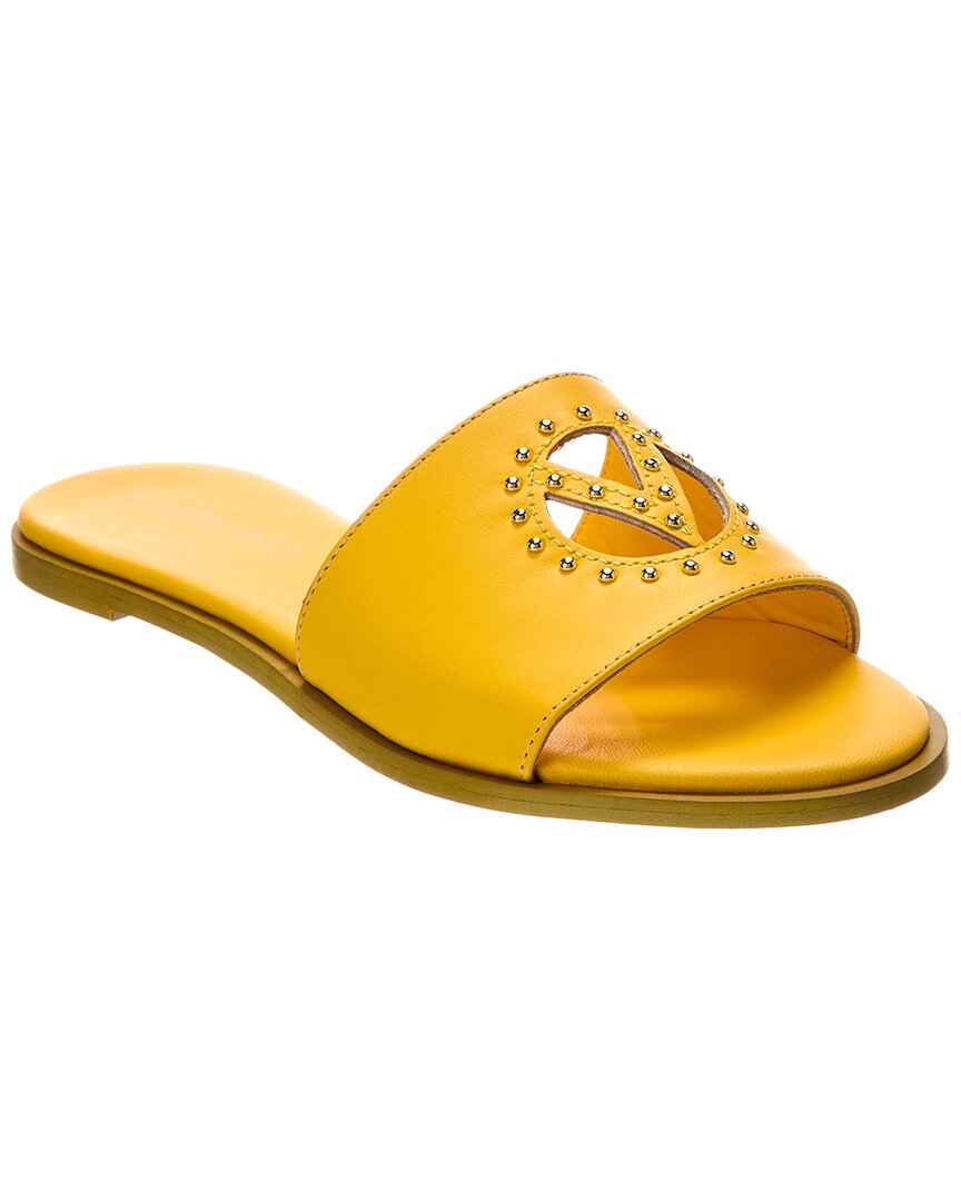 Valentino By Mario Valentino Bucola Leather Sandal Yellow