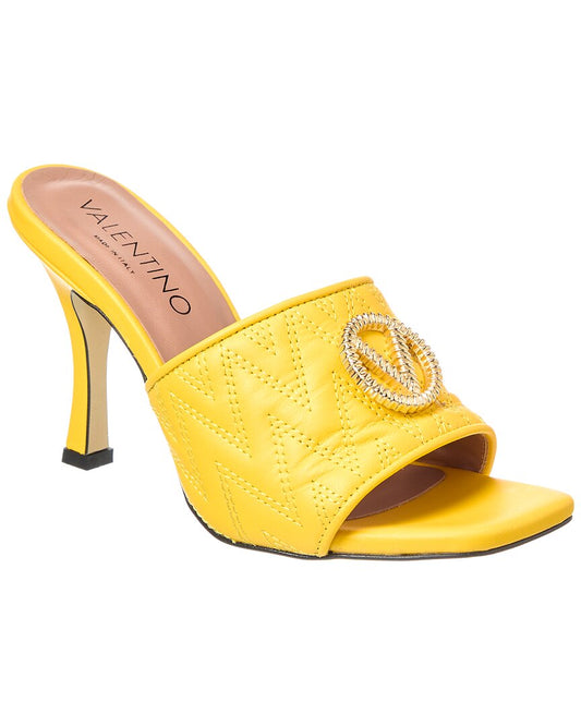 Valentino By Mario Valentino Venere Leather Sandal Yellow